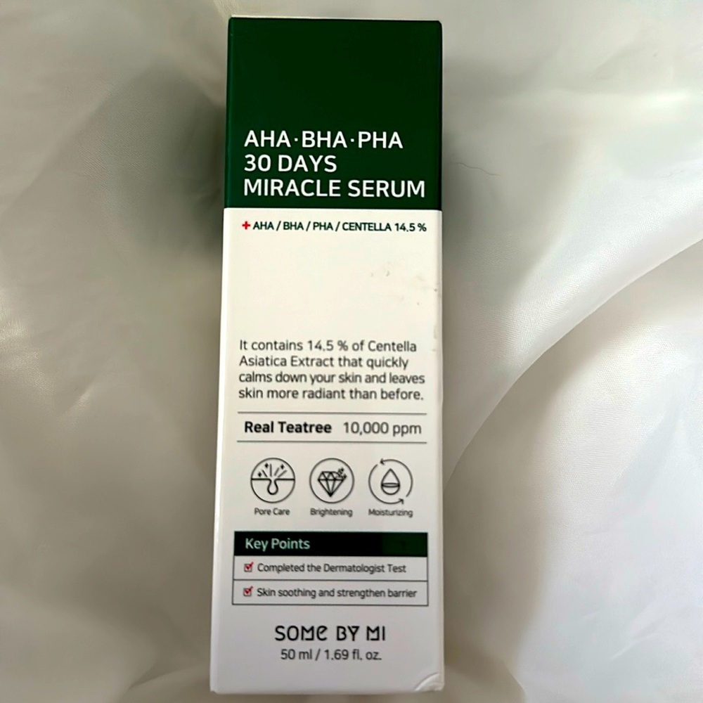 Korean skincare:  SOME BY MI, AHA•BHA•PHA 30 DAYS MIRACLE SERUM